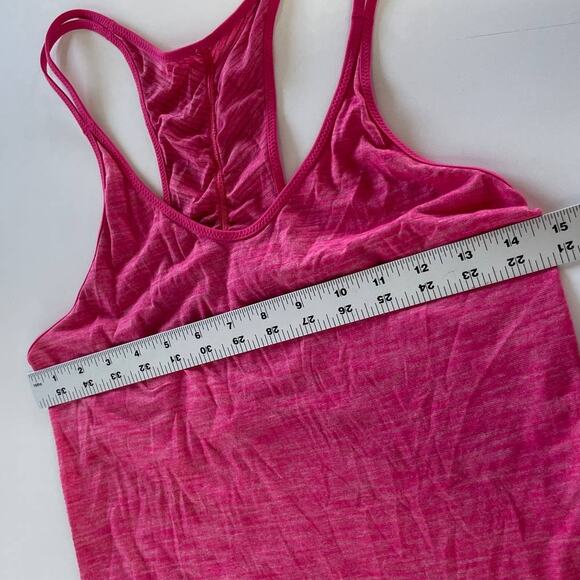 Lululemon Tank Top Womens 2 Pink What The Sport Singlet II Split Strap Racerback - Picture 9 of 11